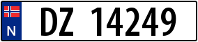 Truck License Plate